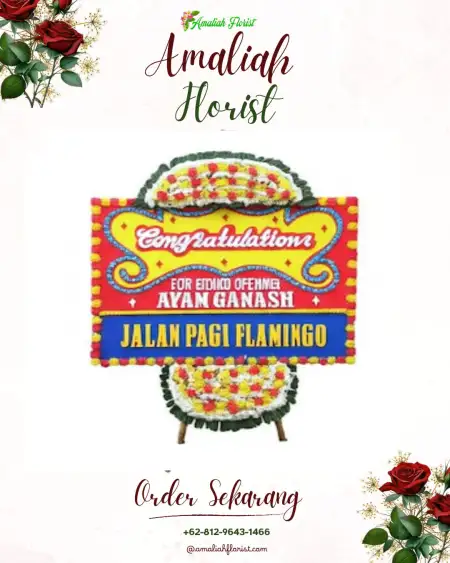 Sewa Papan Bunga Teras Bendung